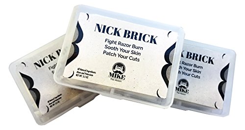 Nick Brick | Mike the Mason | All Natural Potassium Alum Block For Nicks and Razor Burn