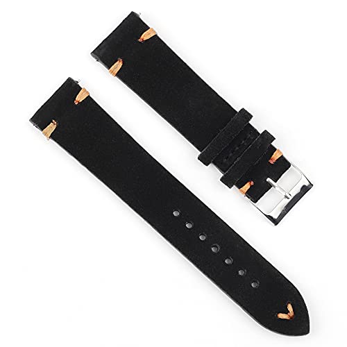 Cuir rétro de haute qualité pour ce bracelet montre daim marron WEMP chic
