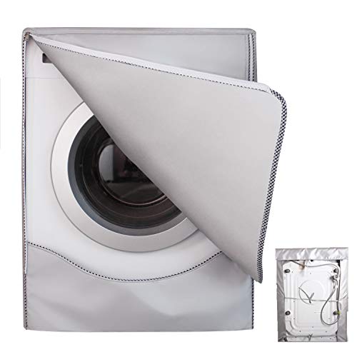 AlaSou Funda de Lavadora Cubierta Impermeable para Lavadora，Funda Lavadora（60 * 85 * 60cm，Silver）