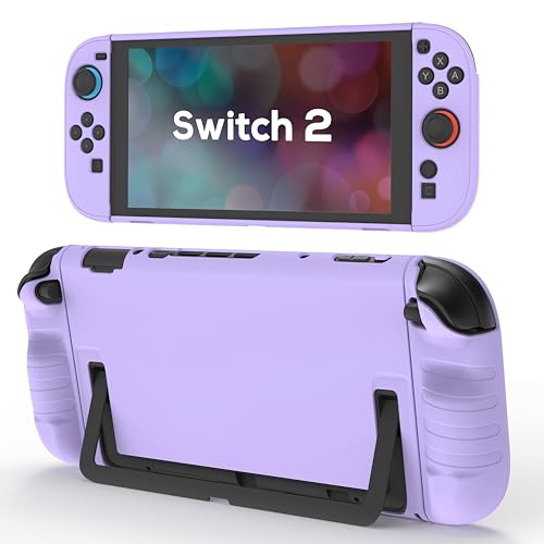 TIKOdirect Hard Protective Case for Switch 2, Dockable Cover Case, Purple