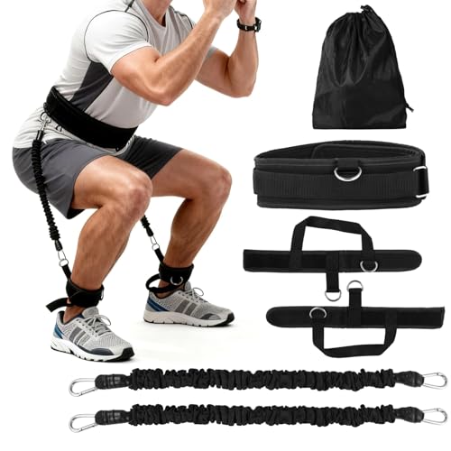 COSYOO Vertical Jump Trainer, Leg Strength Resistance Belt, Jump Training Equipment, Adjustable Leg...