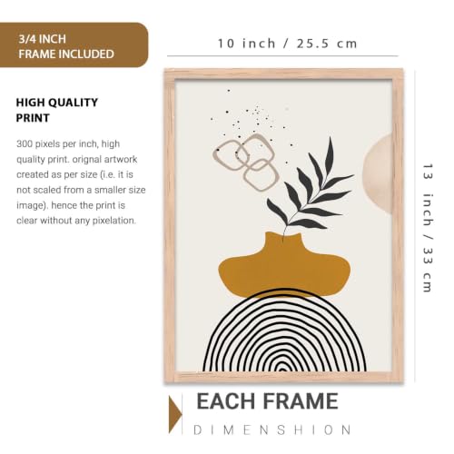 Image of kotart Decorative Painting for Wall Decoration - Modern Art Wall Decor Framed Painting for Living Room Bedroom - Framed Posters /Paintings with Frame Set of 3 (Art 6)