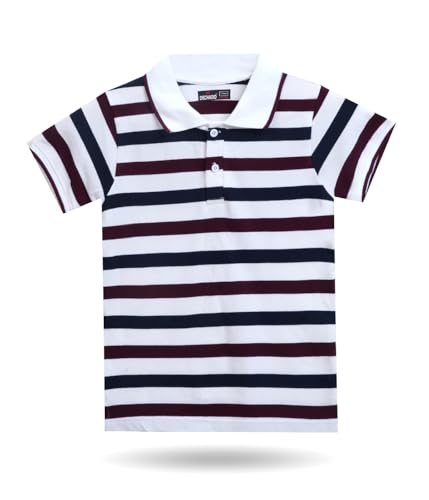 Image of DECHADO Pure Cotton Half Sleeve Polo Neck Regular Fit Boys T-Shirt | Kids T-Shirt | Boys T-Shirt | Tshirts for Kids Boys | Cotton Tshirt