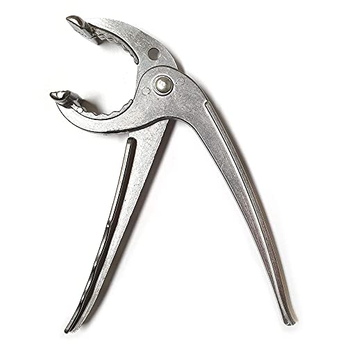 LENITH Aluminum Hot Pot Tongs Holder For Korean Stone Ceramic Bibimbap Bowl, Dolsot, Ddukbaegi, Sizzling Hot Pot (SILVER)