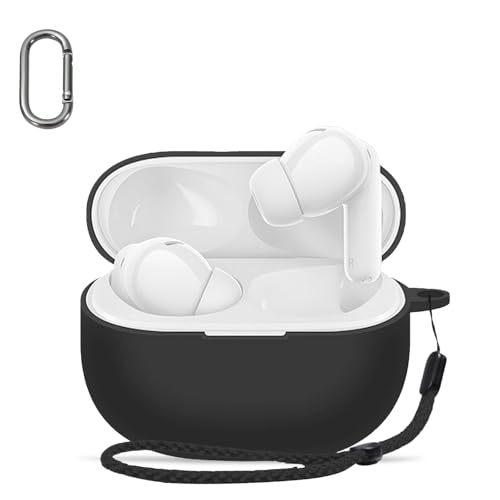 For Redmi Buds 8 pro �P�[�X �J�o�[ �yHUKWIMO�z �J���r�i�t��+�X�g���b�v�t�� �ϏՌ� �h�� �h�o �����[�d�\ �S�ʕی� �L�Y�h�~ Redmi Buds 8 pro �Ή� [�u���b�N ��]