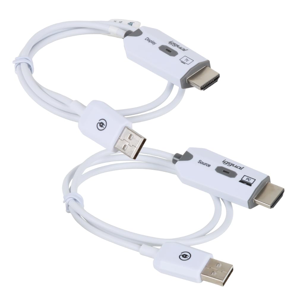 iggual Transmisor y receptor HDMI FHD inalámbrico