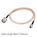 uxcell Low Loss RF Coaxial Cable Connection Coax Wire RG-142 N Male to Mini UHF Male 60cm