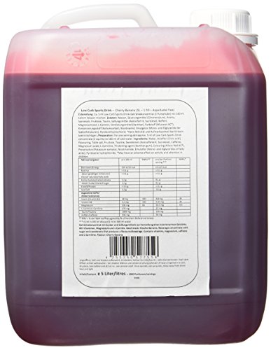 Body Attack Low Carb Sports Drink, Cherry-Banana, 1er Pack (1 x 5 l)