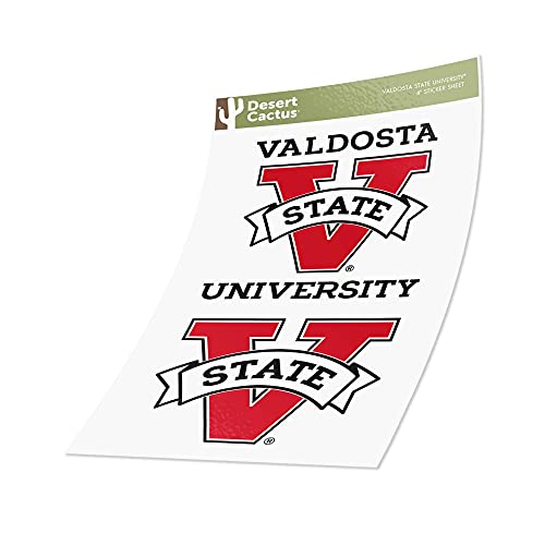 Calcomanía de vinilo resistente de Valdosta State University juego de 4 pulgadas NCAA 4