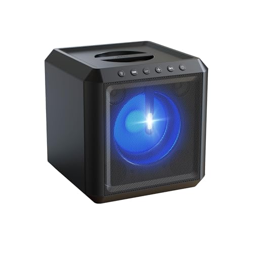 Image of PHILIPS X4207 Bluetooth Party Speaker,100W Wireless Cube Speaker with Powerful Sound and Deep Bass, Supports USB /AUX /TWS, Mic Input and Vibrant Party Lights for an Immersive Experience.