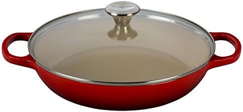 Le Creuset of America Enameled Cast Iron Buffet Casserole with Gl...