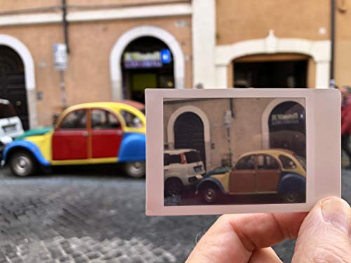 Jollylook Mini Instant Film Retro Camera - Cardboard Vintage Style - Analog and Folding - No Electronics and Manual Development Mechanism with Crank Handle!