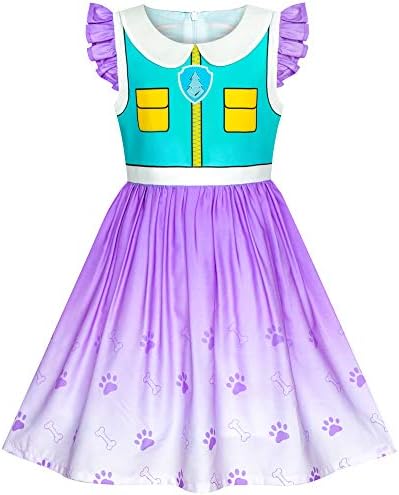 Girls Dress Paw Marshall Costume Patrol Halloween Party Size 3-7
