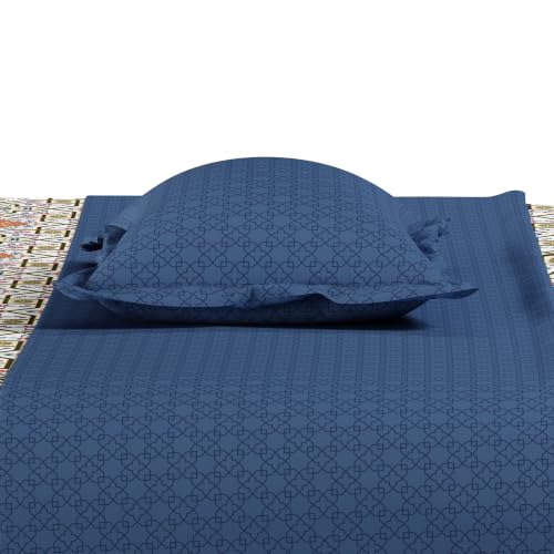 Image of Mytrident Bedsheet for Double Bed Queen Size |90 Inches x 100 Inches | Flourish Red