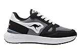 kangaroos schuhe kinder glitzer ROOSfit, WMS, KangaCush KangaROOS Unisex K-Sneak Jay Sneaker, Jet Black/Steel Grey, 39 EU