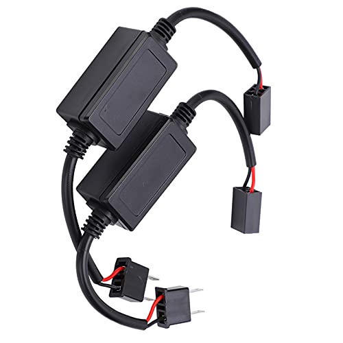 Cancelador de Fallos de Luz LED, Código de Error Cancelador 2 Piezas Decodificador Antiparpadeo Bombillas Externas para Tablero de Auto 2 Piezas para Bus Canbus H7 DC 9V16V