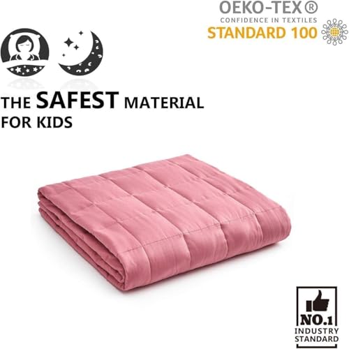image for YnM Exclusive Kids Cooling Weighted Blanket, Nylon/PE Fabric, Smallest