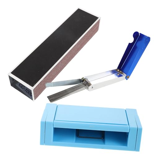 CONGARTENO ギターサドルナットファイル アルミレバーポータブル収納ケース付き 精密溝付け調整用 エレキ アコースティック対応多機能研磨ツ