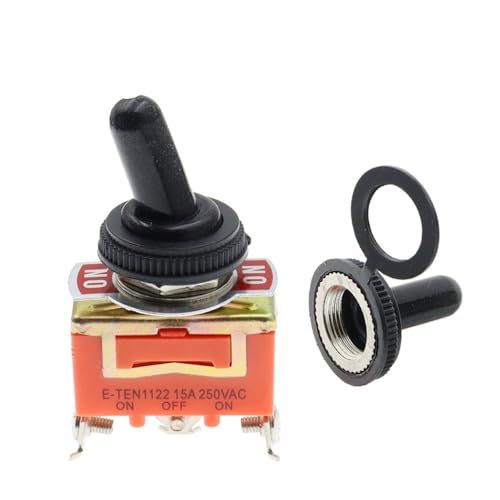 Interrupteur à bascule E-TEN1122 haute capacité 15A pour commutation ON-OFF - 2