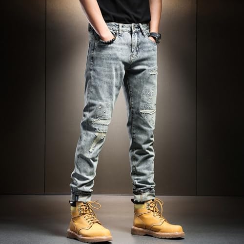 Jean de motard pour homme en toile denim extensible de qualité supérieure - 2