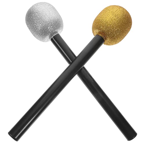 YARNOW 4pièces Microphone Jouet Lot de Microphones Décoratifs pour Garçon Fille Accessoire De Cosplay Fête