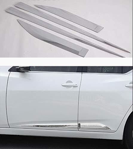 ABS Chrome Car Body Door Side Molding Trim sill Cover Guard Compatible for Nissan Sentra 2020-2021