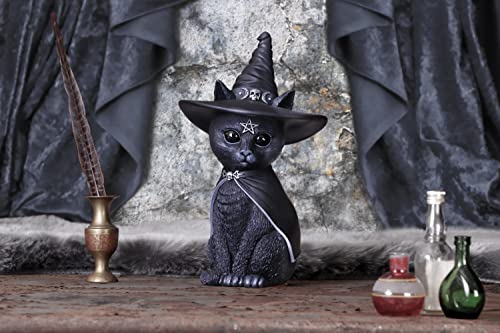 Chat sorcière Purrah Nemesis Now statuette mystique pour décor de salon
