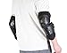 Demon Tactic Knee, Shin and Elbow Guards |BMX|Mountain Bike|Motorcycle (Black, Knee/Elbow S/M)