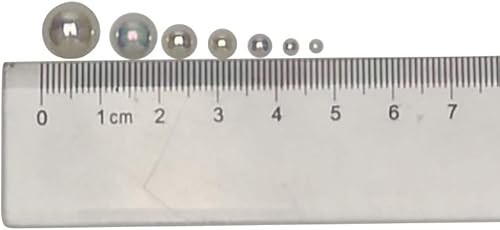 Miniatura 4 de Chenkou Craft - 1 caja con 3000 mitades de perlas, cuentas circulares con inferior plano, gemas sueltas