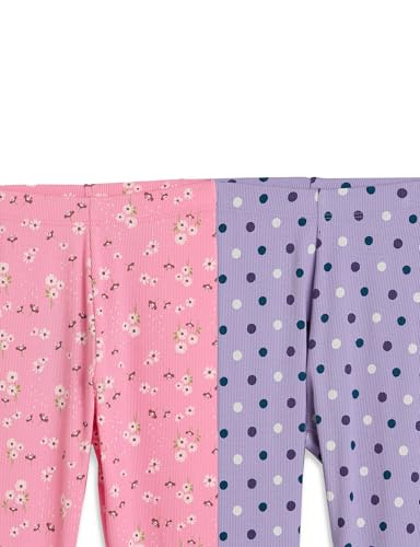 Image of Amazon Brand - Symbol Girl's Cotton Ribbed Stretchable Leggings | Ankle Length | Aged 2-14 Years