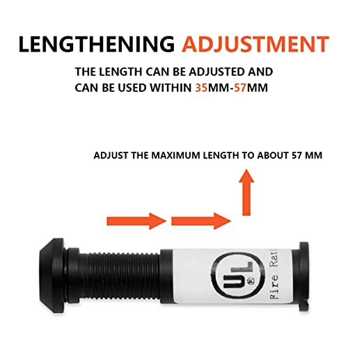 Sanato Oil Rubber Bronzed Door Viewer Door Peephole Ul Listed Fire Proof 180 Degree, Diameter 1/2"(12Mm), Fits Door Thickness 1-3/8" To 2-6/25" (35-57Mm) Us10B, 2 Pack #TOP4