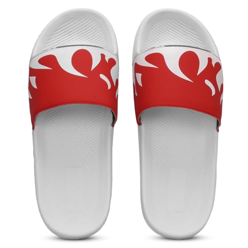 Image of PERY-PAO Sliders for Men | Lightweight Comfortable Boys Slippers | Flip-Flops Grey | Black | Sea Green | Red