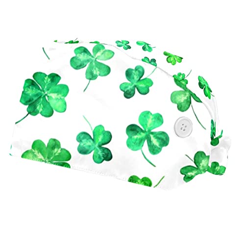 Chapeaux de travail Saint-Patrick en aquarelle lot de 2 casquettes unisexes