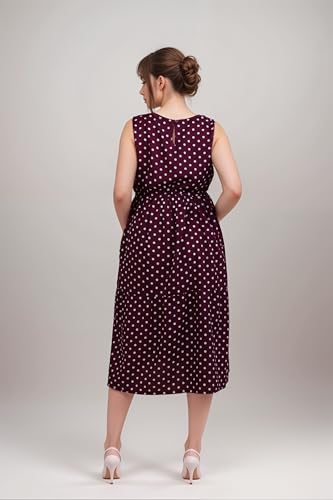 Image of Miga's Women Crepe & Satin Maternity Dress