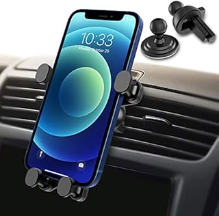Syncwire Car Phone Holder Gravity Mobile Phone Holder Auto Lock 360° Rotation Universal Air Vent Car Cradle Phone Mount for iPhone 14 13 12 11 Pro Max X 8 7 6 SE 2020 Galaxy S22 S21 S9 HTC Sony Huawei