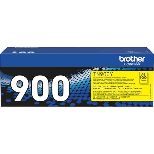 Toner Brother TN-900YMPS original jaune pour une clarté d'impression haut de gamme