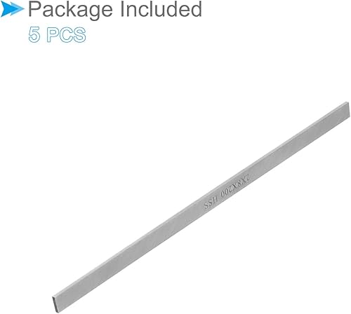 Miniatura 6 de Broca de herramienta cuadrada, 0.079 in x 0.315 in x 7.874 in, herramienta de torneado de acero de alta velocidad 4241 Molino de cortador de moscas