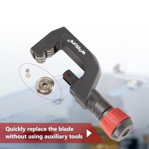 Wostore Copper Pipe Cutter, Tubing Cutter 1/5" To 2" for Copper, PVC, Thin Stainless Steel Tubes with Mini Cutter for 1/8" To 7/8" (3-22mm) - Image 5