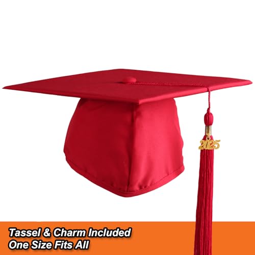 OSBO GradSeason Matte Graduation Cap and Gown 2025 Set with Tassel for High School & College 10 Colors
