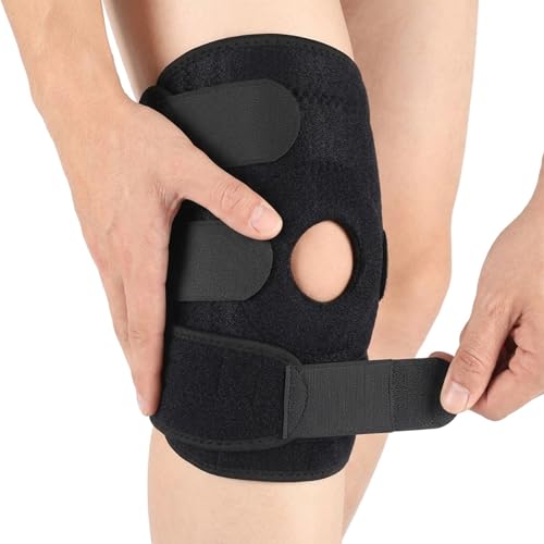 Kids Knee Support Adjustable Straps Patella Stabilizer Youth Child Knee Strap Compression Sleeve for Teen Sports Daily Activities Child Knee Braces Supports Wrap with Non-Slip Silicone Breathable
