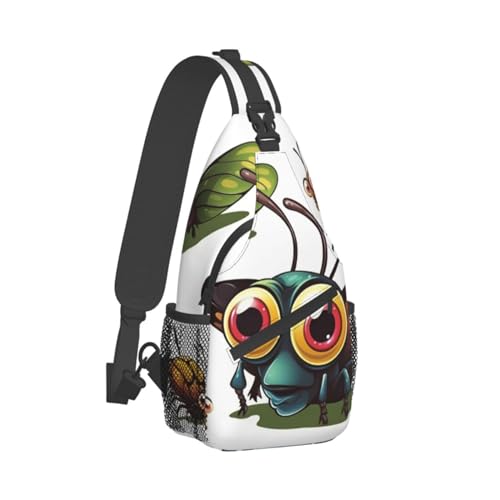 Bolso Sling para Hombre y Mujer Estampado Insectos miniatura 2