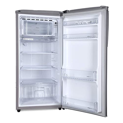 Image of Godrej 192 L 5 Star Inverter Direct-Cool Single Door Refrigerator with Turbo Cooling Technology (RD EDGENEO 207E 53 THI JT ST, Jet Steel, 2022 Model), Free 1 Year Extended warranty