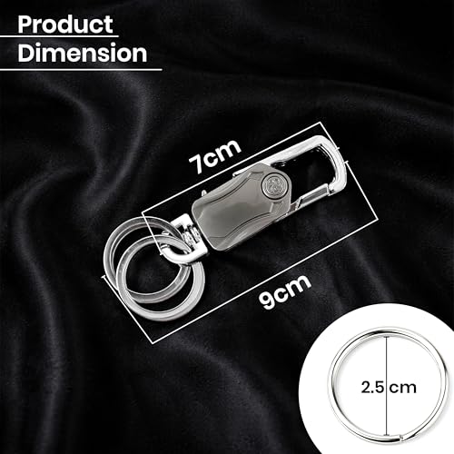 Image of Storite Rotating Gyro Spinner Keychain for Men & Women with Double Ring Multi-Functional Bottle Opener Metal Fidget Key Holder Car,Bike & House Keys Organizer, EDC Accessory for Men & Women