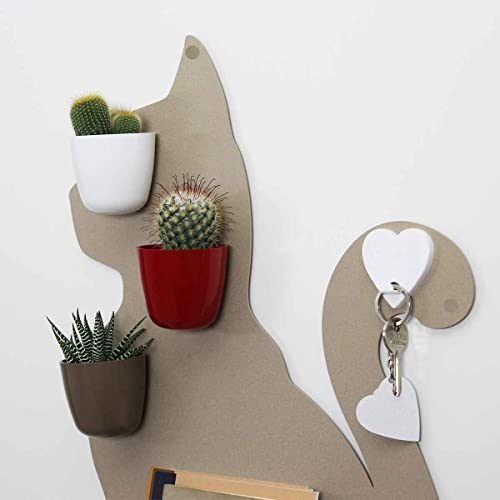 KalaMitica - Hook for Wall Magnetic Board with Strong Magnet - White Heart, 5,5 x 5,1 cm - Image 3