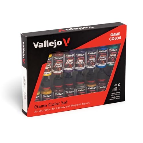 Vallejo - Farb-Set, Fortgeschritten, 16 x 17 ml - Plastikmodell, Hobby, Farben