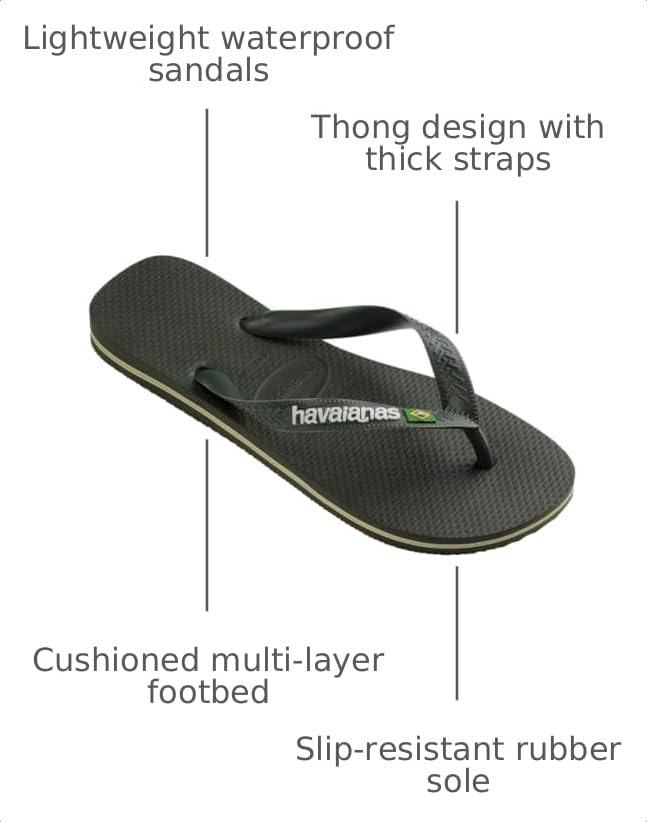 Image of Havaianas unisex Brazil Logo Sandals