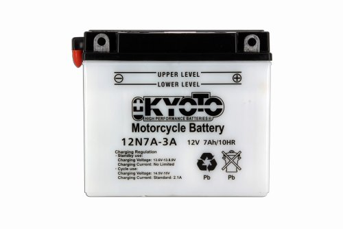 Batería Kyoto 12N7A-3A para moto con tecnología de plomo ácido de 12V 7Ah