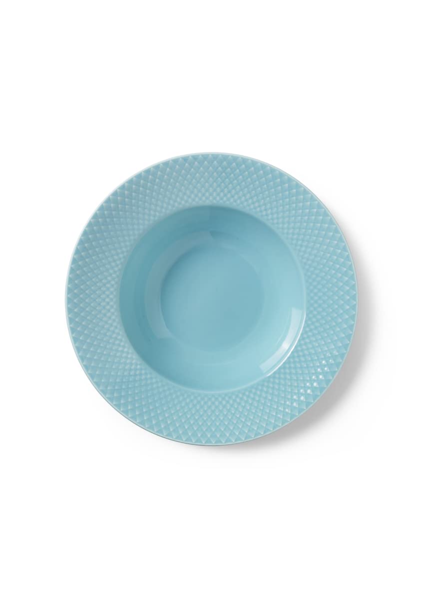 Lyngby Porcelæn Deep Plate Diameter 24.5 cm Rhombe Colour Mix & Match Porcelain