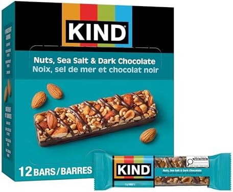 KIND Healthy Snacks Bars, Nuts, Sea Salt, & Dark Chocolate, Glute...