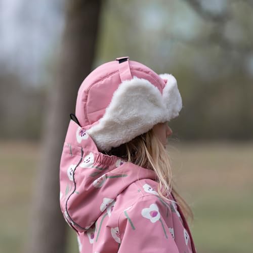 Image of JAN & JUL Waterproof Trapper Hat for Baby and Kids, Insulated Winter Hat with Faux Fur Lining
